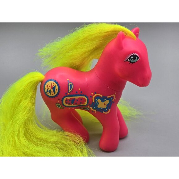 My Little Pony G1 1987 Sweet Notes Rockin Beats MLP Hasbro NEON Rare - Picture 1 of 8